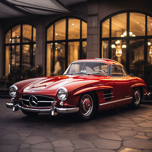 Side view of a classic Mercedes-Benz