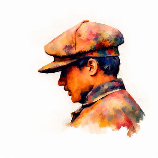 Clip art in the style of Impressionistic Art, on white background