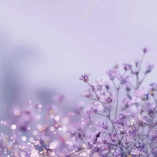 Realistic September clip art on lavender flat background