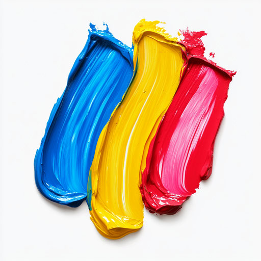 3D painting in photo realistic style on flat white background, isolated clipart.