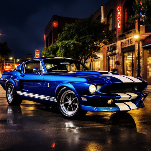 Ford Mustand GT Shelby Classic Bright Blue