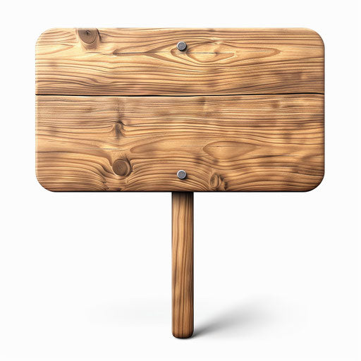 Sign clipart on white background, realistic glossy style