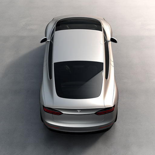 Top view of tesla model y