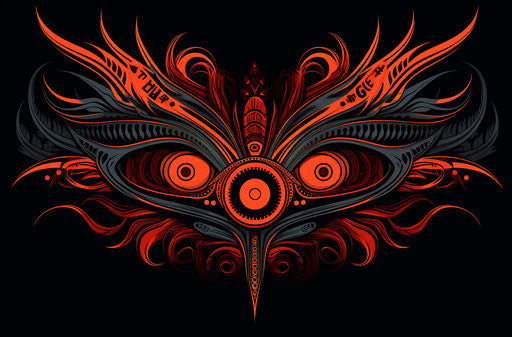 Free tribal hair design, close-up intensity style
