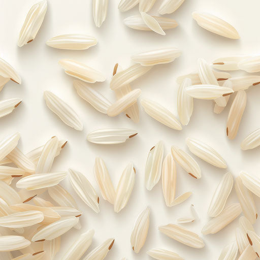 Realistic rice clipart on flat white background
