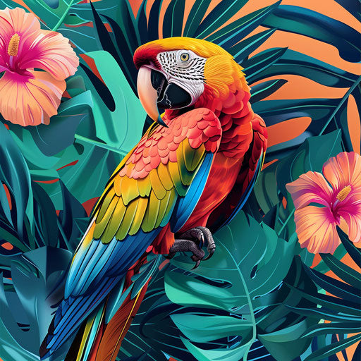 Clip art with flat random background and glossy finish