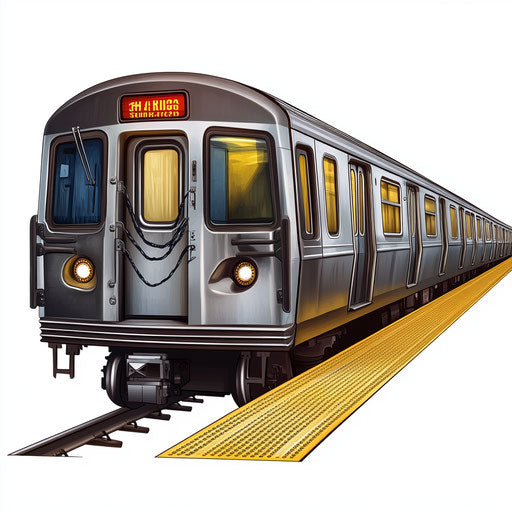 Photo realistic clipart of a subway, high resolution, isolated