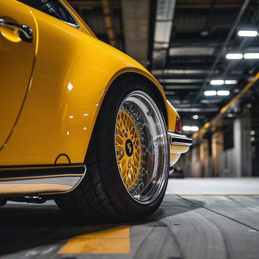 Wheel and tire upgrades for classic Porsche 911 Carrera