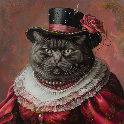Fatcat dressed as a woman