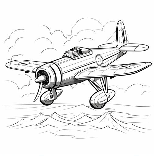 Airplane coloring pages to download and print free, in the style of minimalist illustrator, minimalist black and white drawings