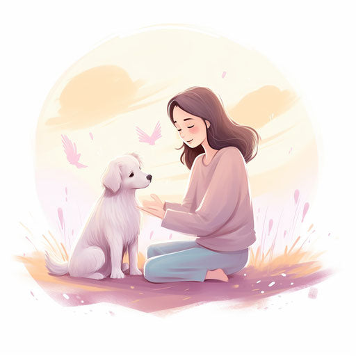 Kindness clipart in the style of pastel colors, on white background