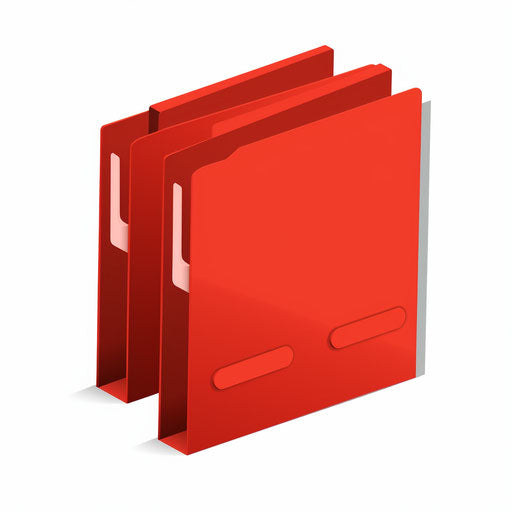 Minimalist folder clipart on a white background