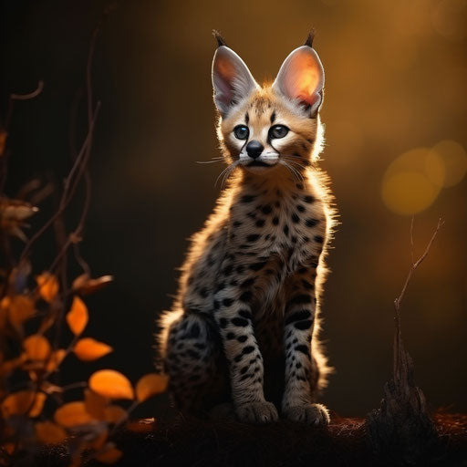 Serval cat kitten