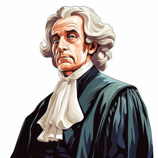 Illustration of judge in the style of Chiaroscuro Art