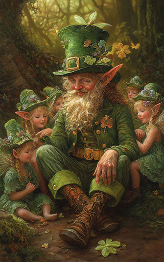 Leader of the elves and fairies in the colorful forest