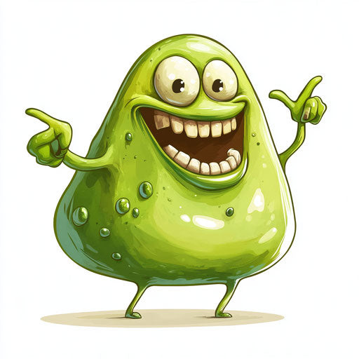 Unique Slime Caricature Clipart Art Pieces