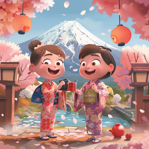 Happy Birthday in the Cherry Blossom Garden