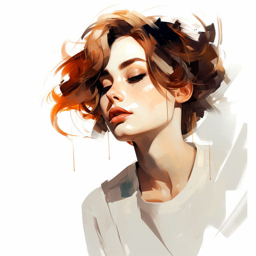 Illustration in the style of Chiaroscuro Art on white background