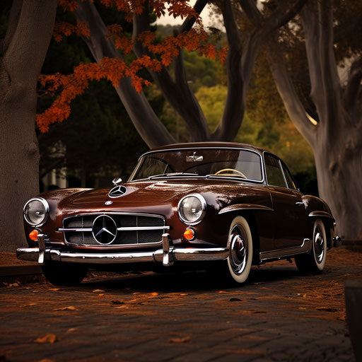 Classic brown car with hex #5A4134