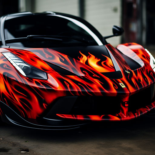 LaFerrari classic flame decal