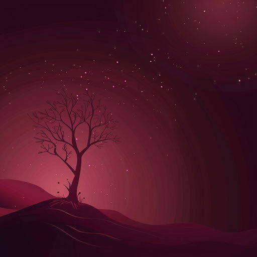 Dream clipart on deep maroon flat background