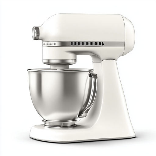 3D Stand Mixer with flat white background, isolated clipart