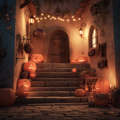 Festive and Mysterious Halloween Atmosphere