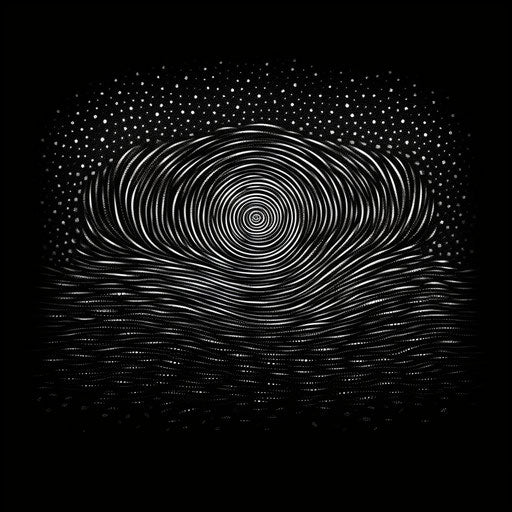 Stippling style for black WhatsApp DP profile page 1:1