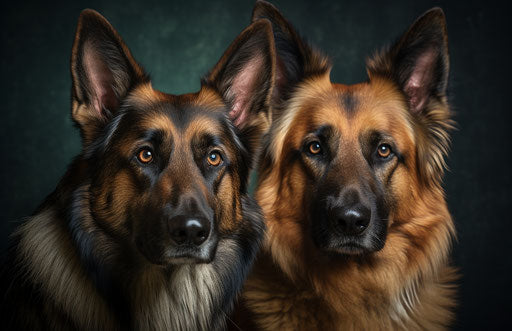 Cost of German Shepherd Dogs, Light Red and Dark Navy