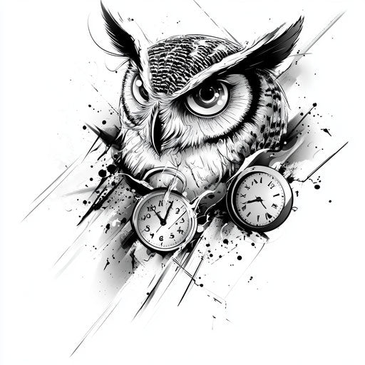 Brilliant Owl Chest Tattoo Tattoo Flash