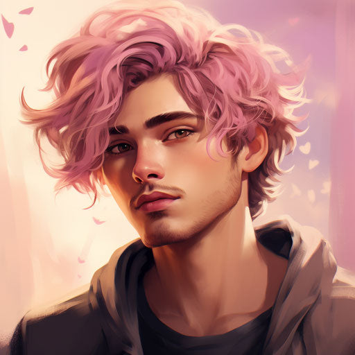 Kayleigh's boyfriend, a man with soft and dreamy style