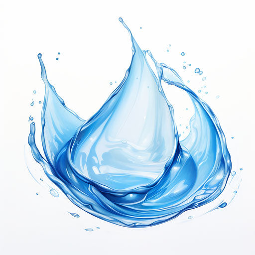 Water drop in Impressionistic Art style