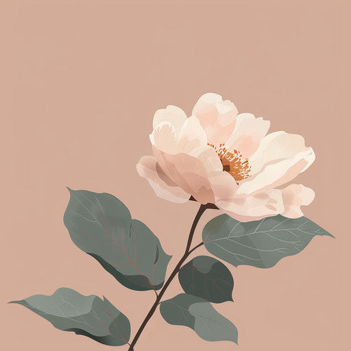 Realistic strength on dusky rose background