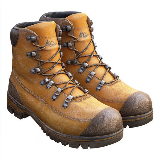 Realistic illustration of Hiking Boots