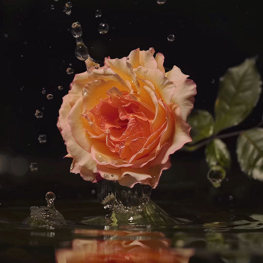 Nature's cycle: blooming rose in time-lapse