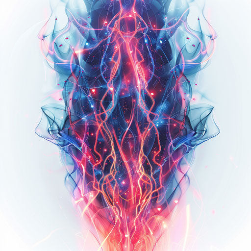 Futuristic fire tattoo design