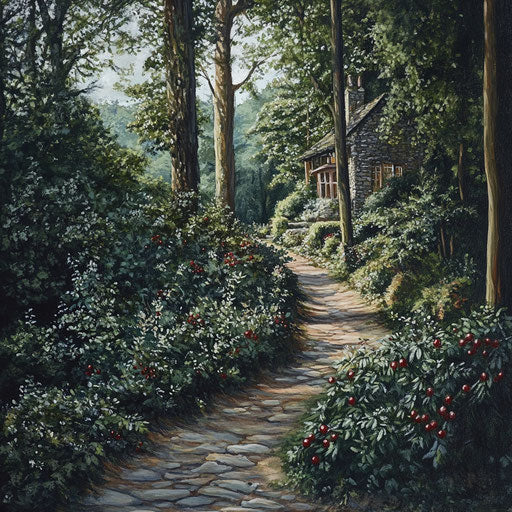 High-Quality Christmas Holly Christmas Artwork