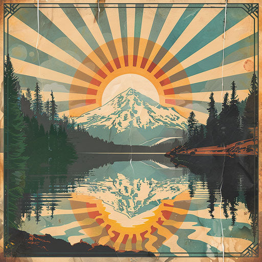 Classic Art Deco design from a vintage matchbox label