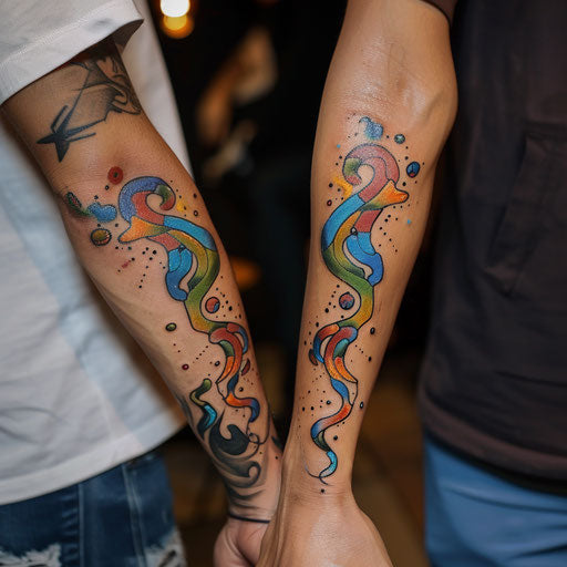 Matching best friend tattoos inspired by Guy Aitchison