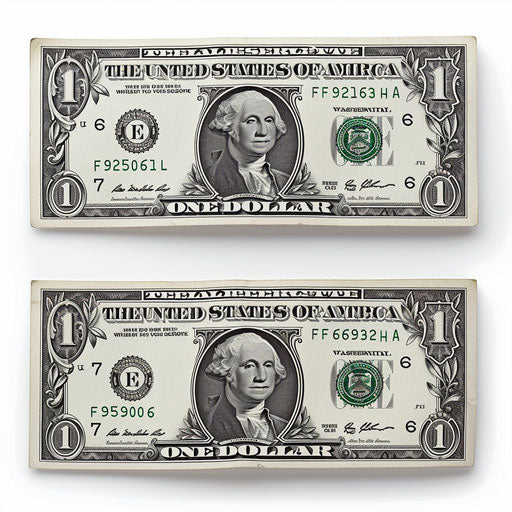 Realistic clipart money on flat white background