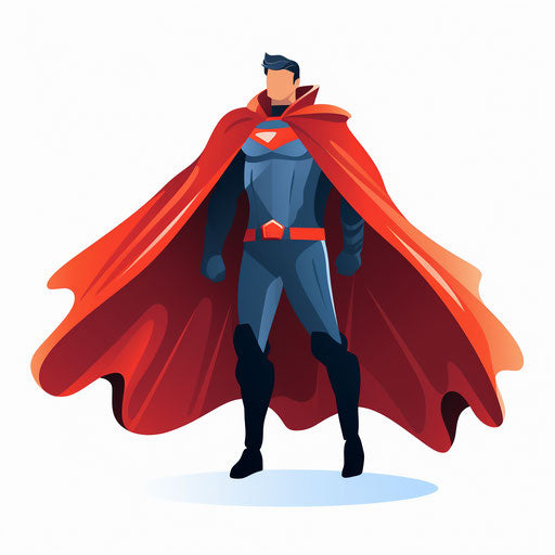 Minimalist Cape on White Background