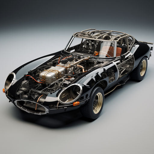 jaguar e type car Weight Reduction