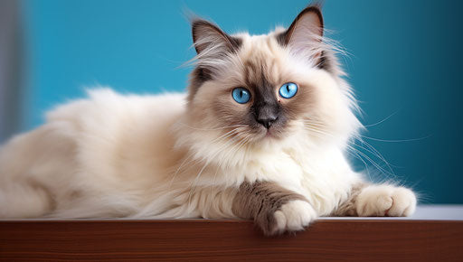 Intense gaze, affordable therapy, beige and azure style