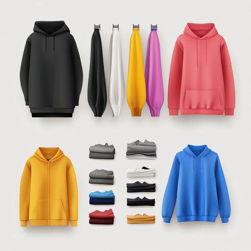 3D clothes in photo realistic style on flat white background