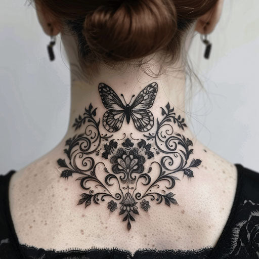 Butterfly Neck Tattoo Tattoo Master Files