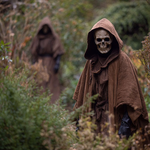 Ghastly Figure in a Mysterious Garden