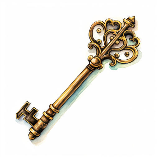 Key illustration in the style of 'oil painting'