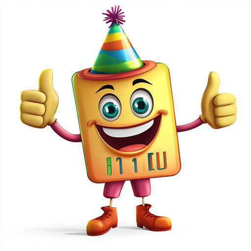 Innovative Price Tag Caricature Clipart for Educational Tools