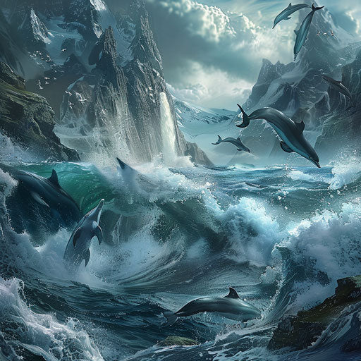 Dolphins as masters of water elements