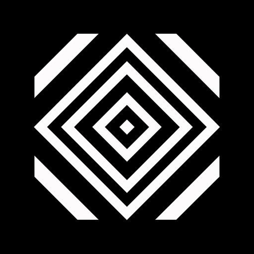 Bold new logo with a high contrast black and white design